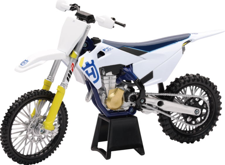 NEW RAY TOYS - Husqvarna FC450 2019 Bike - 1:12 Scale - White/Blue/Black