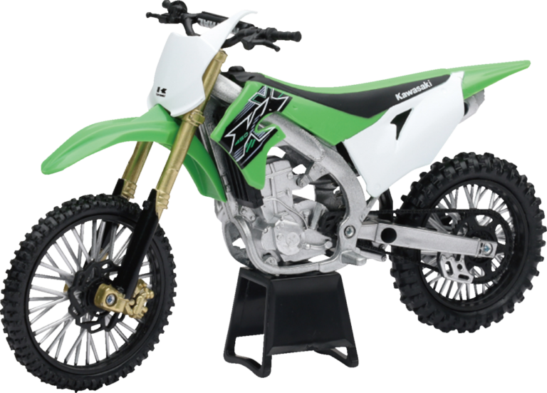 NEW RAY TOYS - Kawasaki KX 450F 2019 Dirt Bike - 1:12 Scale - Green/White/Black