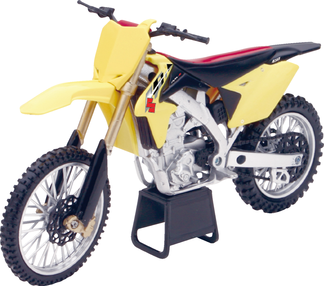 NEW RAY TOYS - Suzuki RM-Z 450 Dirt Bike - 1:12 Scale - Yellow/Black - Image 2