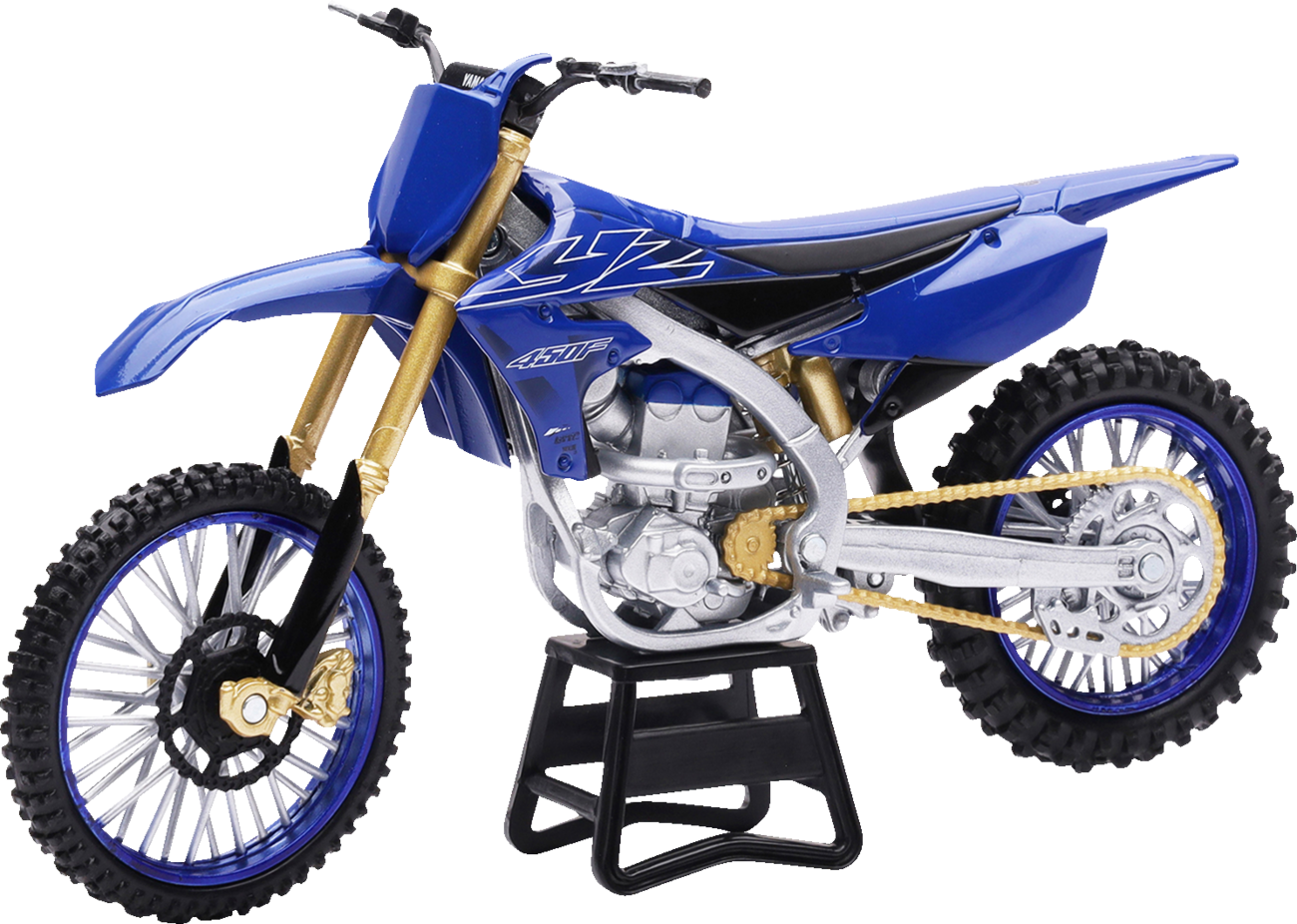 NEW RAY TOYS - Yamaha YZ450F Dirt Bike - 1:12 Scale - Blue/Gold/Black - Image 2