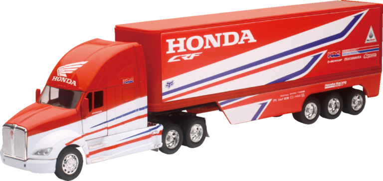 NEW RAY TOYS - Kenworth HRC Honda Race Team Truck - 1:32 Scale - Red/White