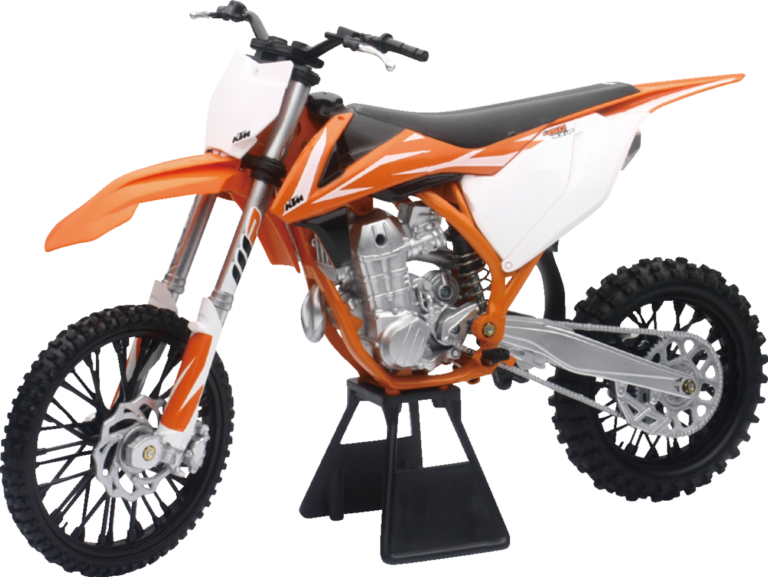 NEW RAY TOYS - KTM 450 SX-F 2018 Dirt Bike - 1:6 Scale - Orange/Black/White