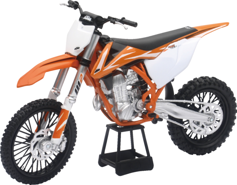 NEW RAY TOYS - KTM 450 SX-F 2018 Dirt Bike - 1:10 Scale - Orange/Black/White