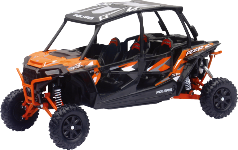 NEW RAY TOYS - Polaris RZR XP 4 Turbo EPS - 1:18 Scale - Spectra Orange