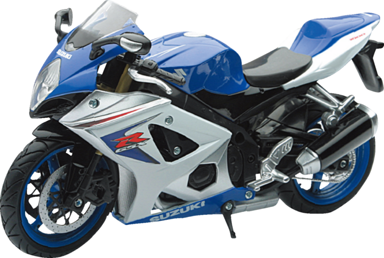 NEW RAY TOYS - Suzuki GSX-R1000 Sport Bike - 1:12 Scale - Blue/Silver