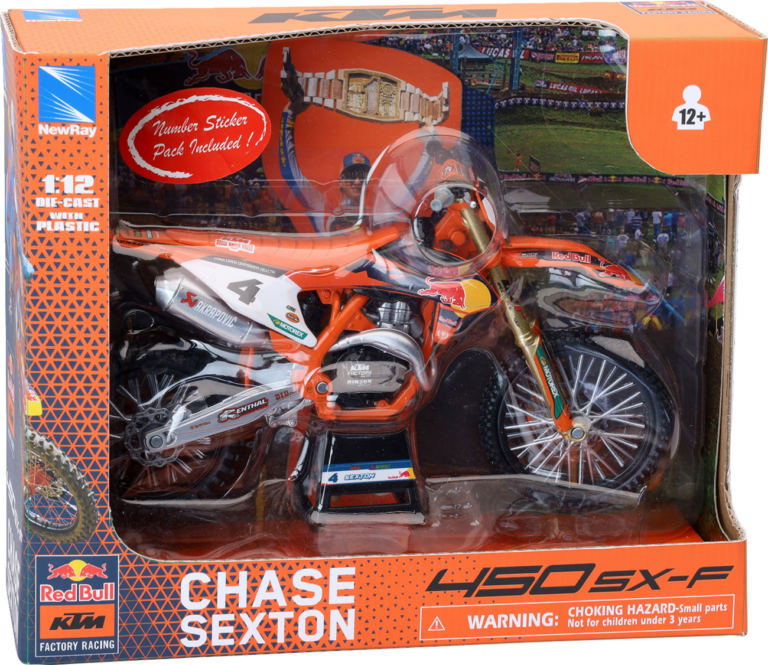 NEW RAY TOYS - Red Bull KTM 450 SX-F - Chase Sexton #4 - 1:12 Scale