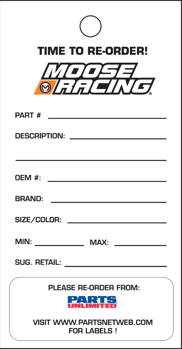 MOOSE OFFROAD - Reorder Cards - Moose