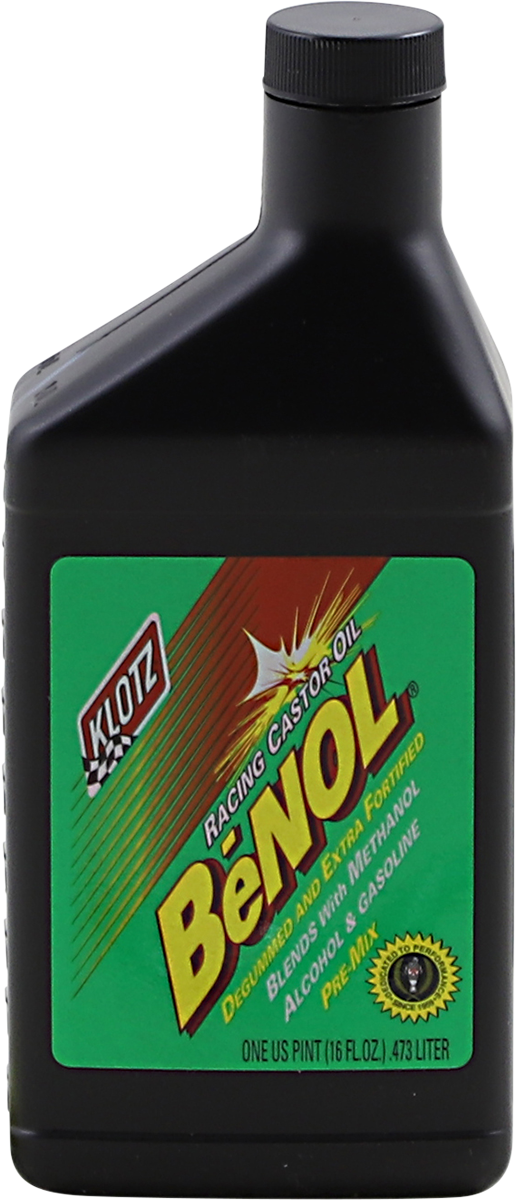 KLOTZ OIL - BeNOL® Racing 2-Stroke Pre-Mix Castor Oil - 16 U.S fl oz.