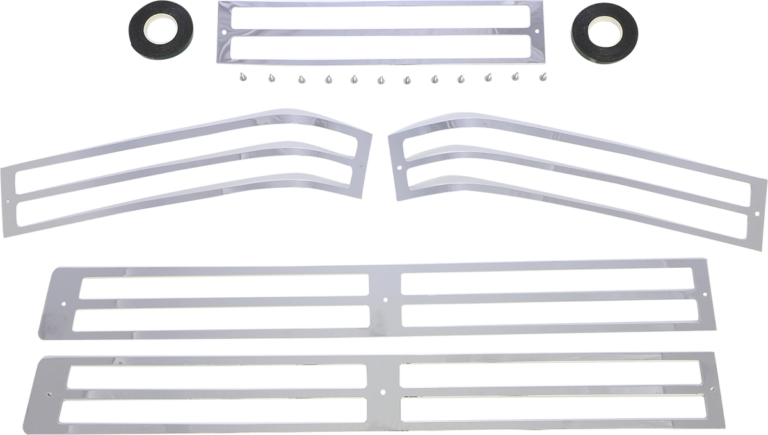 PARTS UNLIMITED - Saddlebag Lens Grille Set - Chrome - GL1500