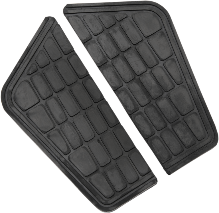 PARTS UNLIMITED - Replacement Floorboard Pads - Black