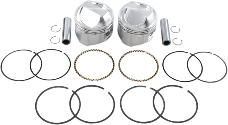 WISECO - Piston Kit - +0.010" - High Compression - Big Twin 1340 cc 80"