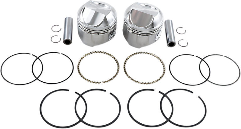 WISECO - Piston Kit - +0.020" - High Compression - Big Twin 1340 cc 80"
