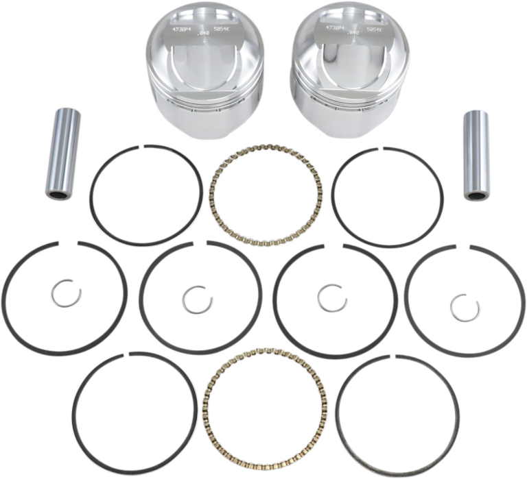 WISECO - Piston Kit - +0.040" - High Compression - Big Twin 1340 cc 80"