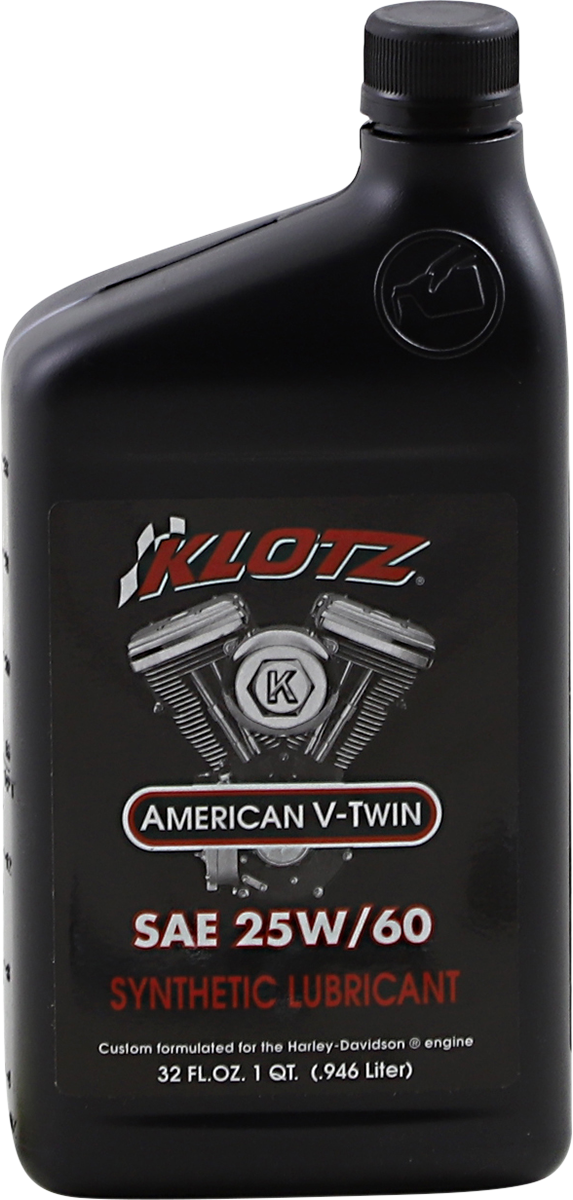 KLOTZ OIL - V-Twin Synthetic Engine Oil - 20W-50 - 1 U.S. quart - Image 2