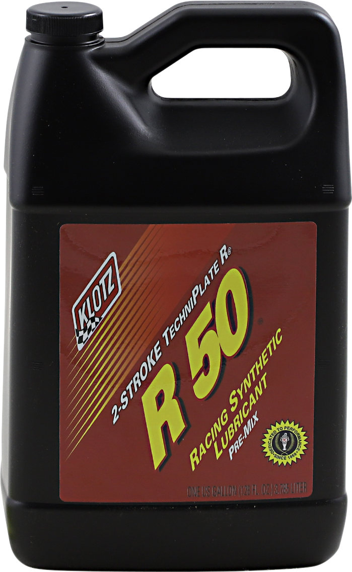 KLOTZ OIL - R-50 Racing TechniPlate® Synthetic Premix 2-Stroke Oil - 1 U.S. gal.