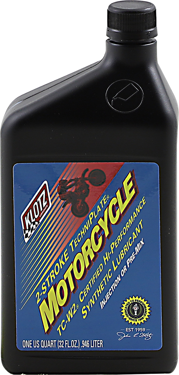 KLOTZ OIL - TechniPlate® Synthetic TCW-2 2-Stroke Oil - 1 U.S. quart - Image 2