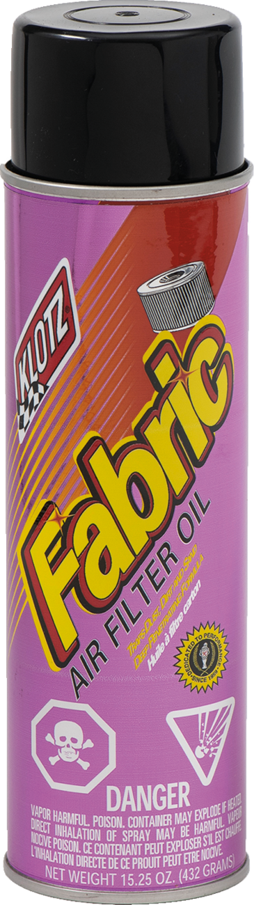 KLOTZ OIL - Fabric Filter Oil - 15.25 oz. net wt. - Aerosol