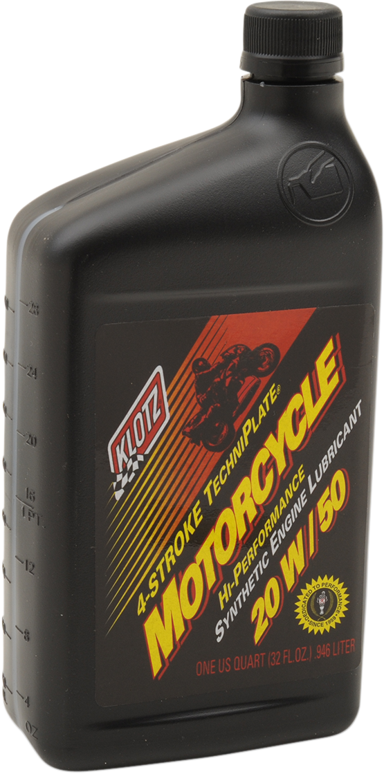 KLOTZ OIL - Synthetic Engine Oil 20W-50 - 1 U.S. quart