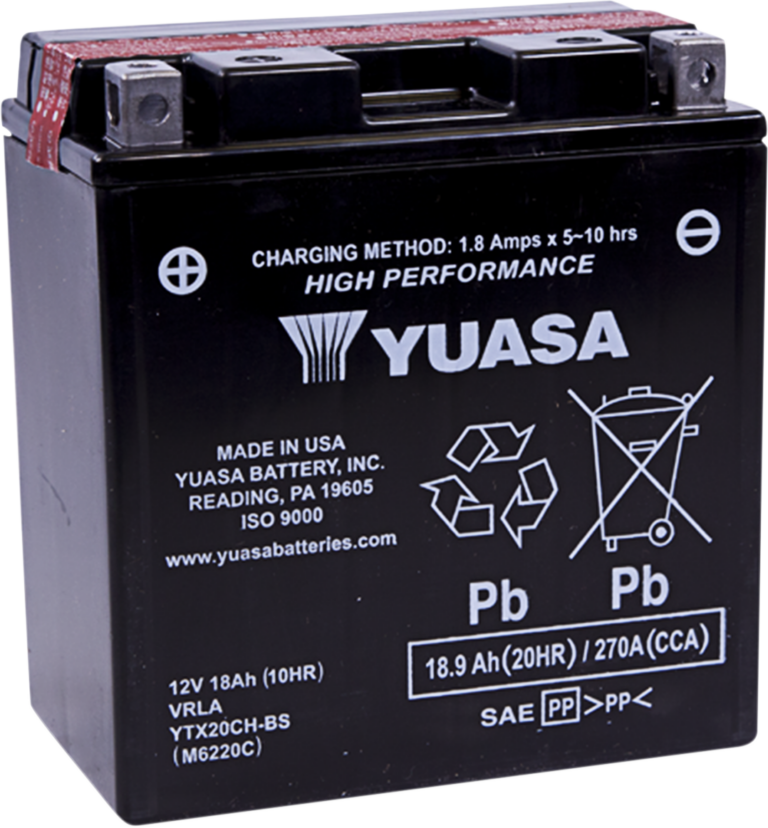YUASA - AGM Battery - YTX20CH-BS .82 L