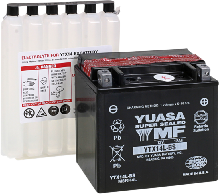 YUASA - AGM Battery - YTX14L-BS - .69 L