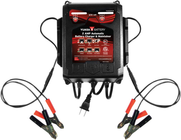 YUASA - Battery Charger - 2 A - 6/12 V