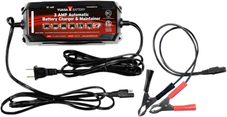 YUASA - Battery Charger - 3 A - 12V