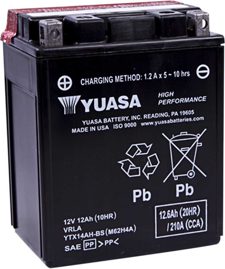 YUASA - AGM Battery - YTX14AH-BS .66 L