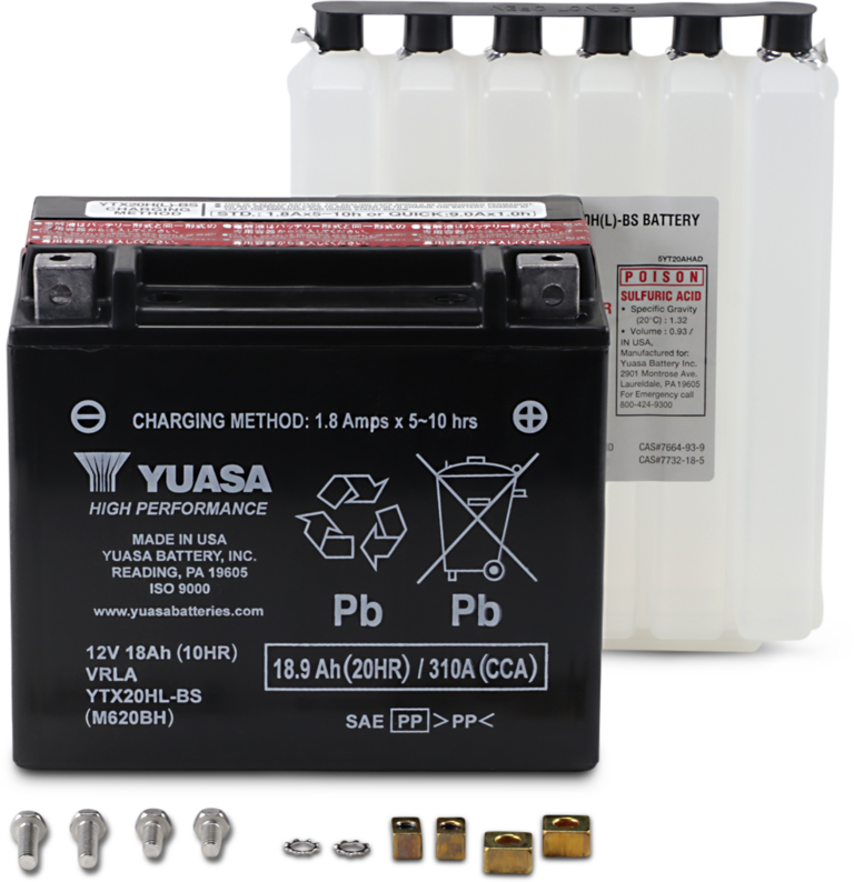 YUASA - AGM Battery - YTX20HL-BS - .93 L