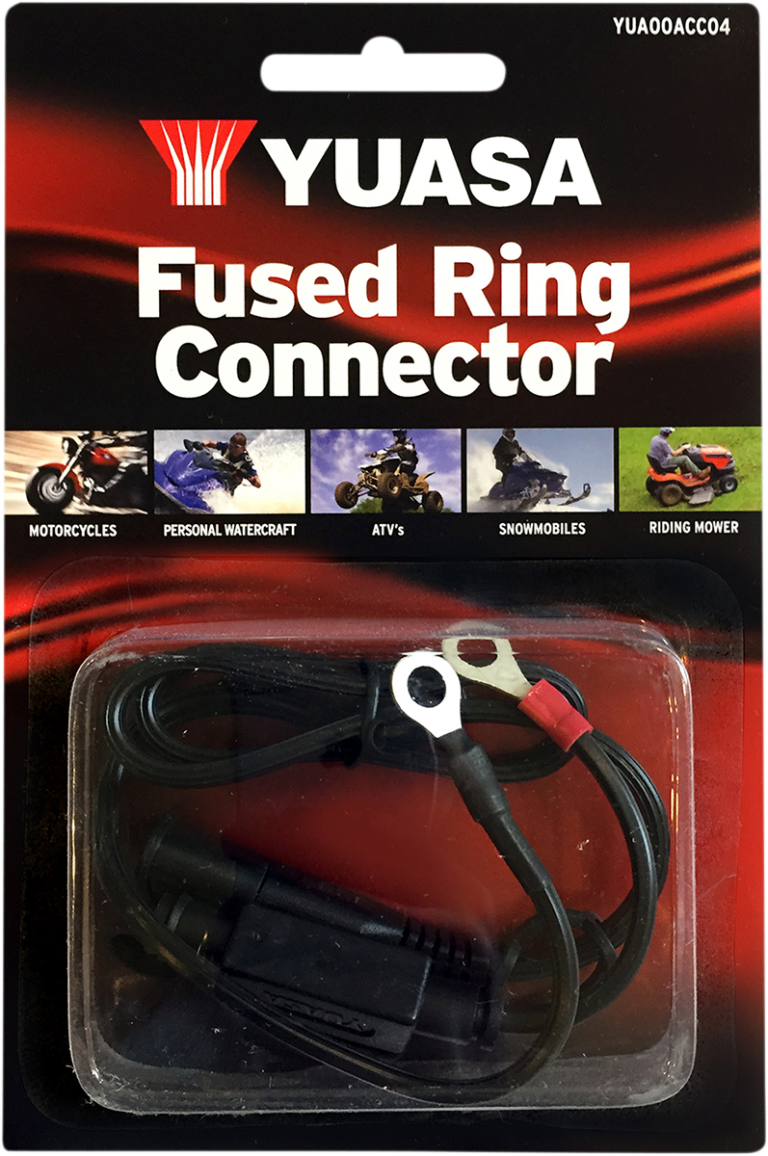 YUASA - Ring Connector - Battery Charger/Fused - 3-Amp
