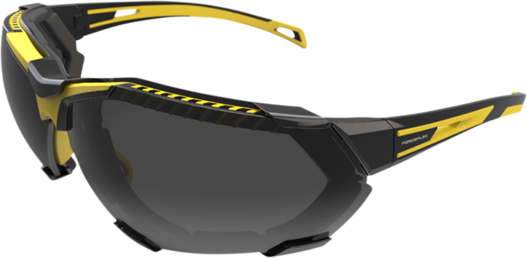 FORCEFLEX - FF4 Sunglasses - Foam - Black/Yellow - Smoke Lens