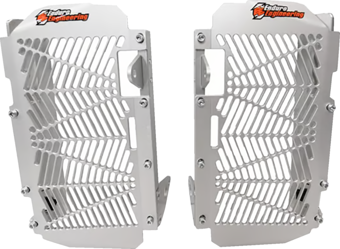 MOOSE OFFROAD - Radiator Braces - Silver - Yamaha
