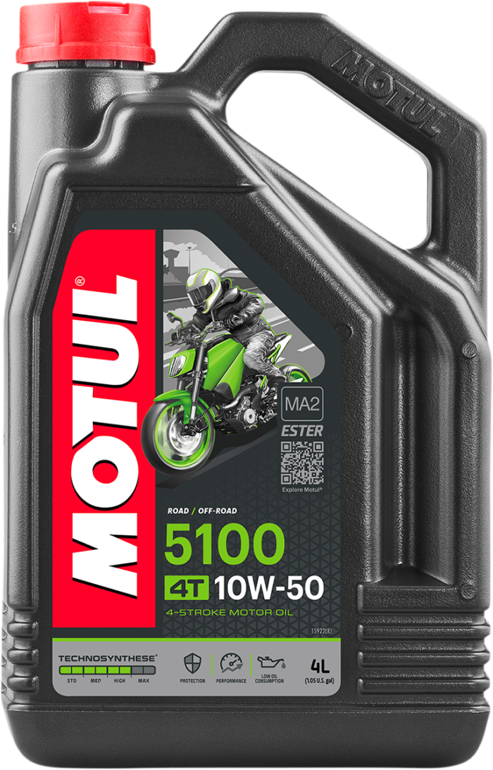 MOTUL - 5100 4T Synthetic Blend Oil - 10W-50 - 4L
