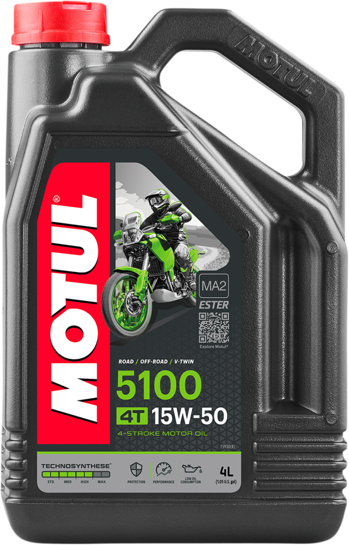 MOTUL - 5100 4T Synthetic Blend Oil - 15W-50 - 4L