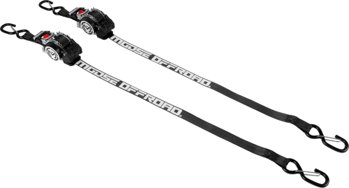 MOOSE OFFROAD - Tie Down - Retractable Ratchet - 1" x 10' - Black