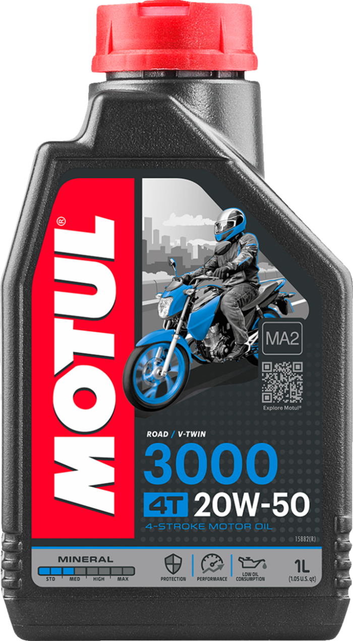 MOTUL - 3000 Mineral 4T Engine Oil - 20W-50 1 liter