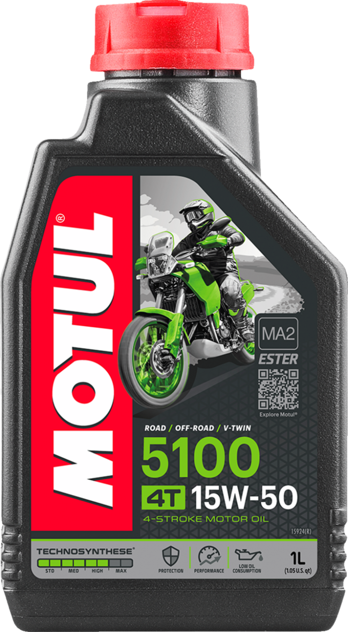 MOTUL - 5100 4T Synthetic Blend Oil - 15W-50 - 1L