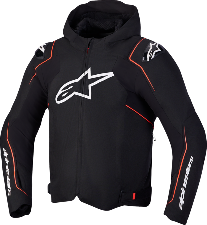 ALPINESTARS - Zaca V2 Waterproof Jacket - Black/Red Fluo - 2XL